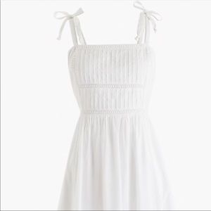 J Crew white point sur dress
